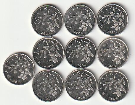 20  lipa  div.jaren   Croatië. km. 7 a  ( 0,30 euro ), Postzegels en Munten, Ophalen of Verzenden, Overige landen, Losse munt