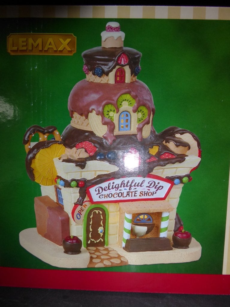 Lemax  - Delightful dip chocolate shop -  Ik ruim op, Diversen, Kerst, Nieuw, Ophalen of Verzenden
