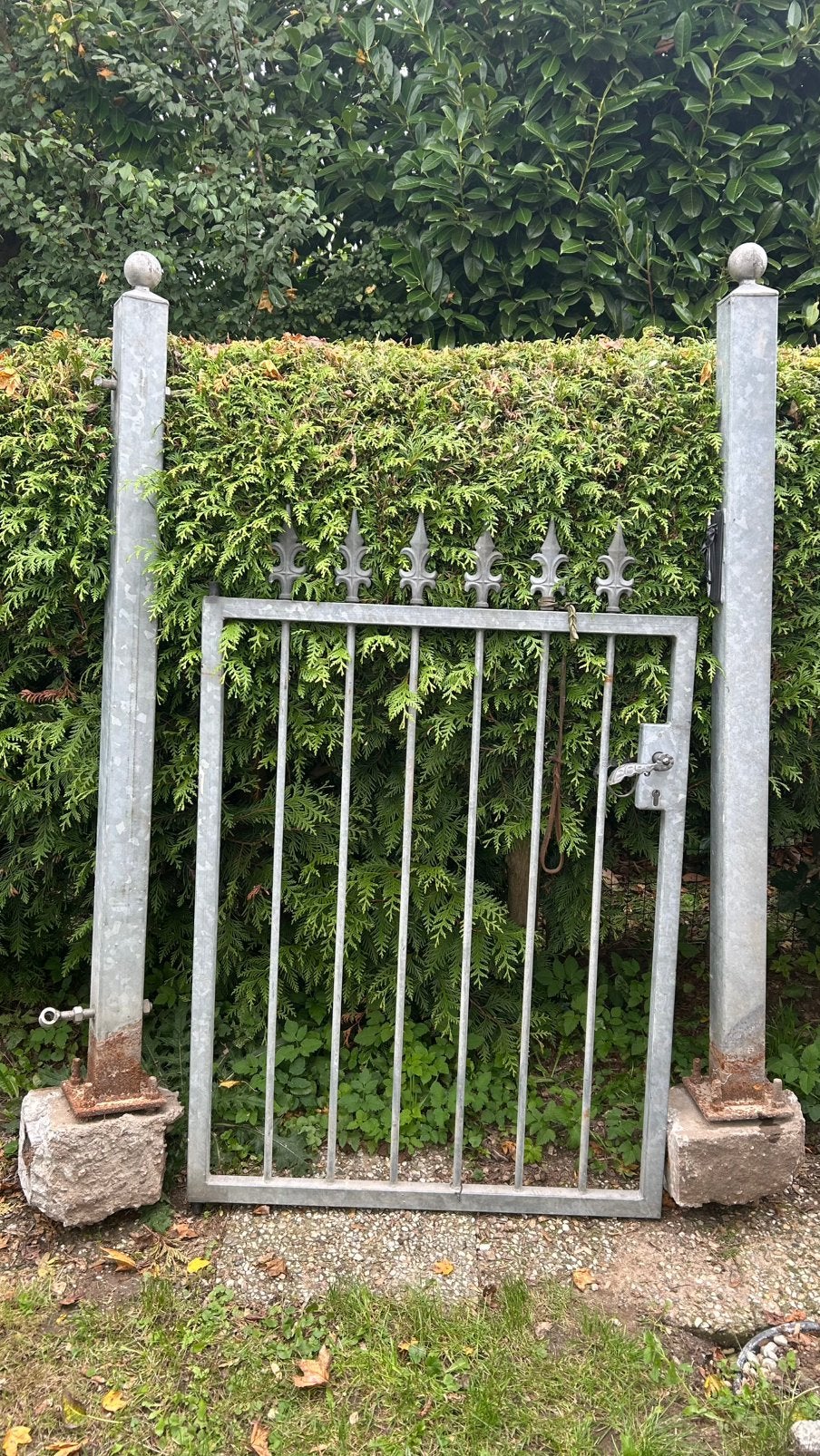 Nog goede gegalvaniseerde tuinpoort., Ophalen, Met poort, Gebruikt, Tuinhek