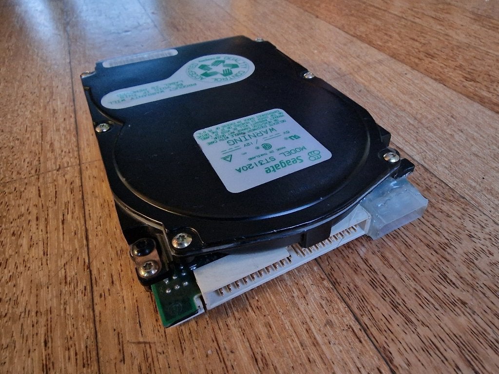 Vintage 3,5 inch Seagate 105 MB harde schijf IDE, Computers en Software, Ophalen, Desktop, IDE