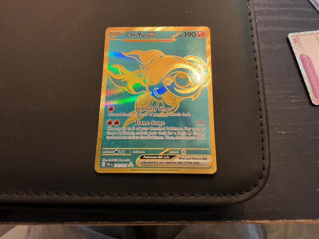 Chi-Yu ex 243/089 Pokémon kaart (Foil), Ophalen of Verzenden, Zo goed als nieuw, Losse kaart, Foil