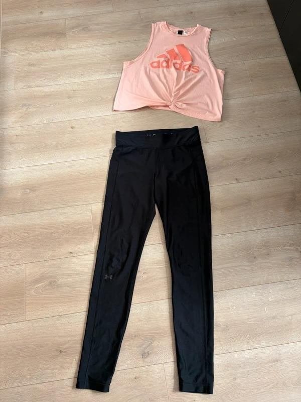 Sportset / trainingsset Under Armour legging Adidas top M, Maat 38/40 (M), Overige kleuren, Adidas, Ophalen of Verzenden