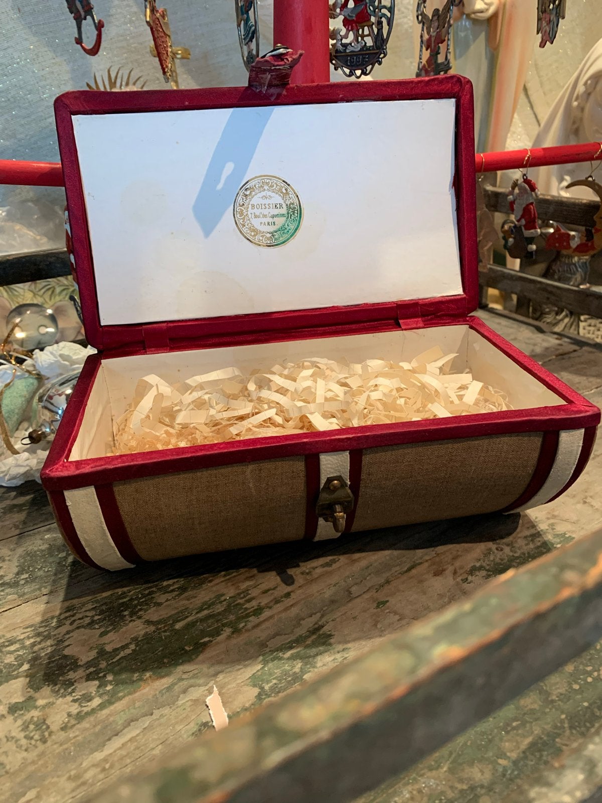 Bijzondere antieke luxe candycontainer Boissier Parijs, Gebruikt, T, Ophalen of Verzenden, N