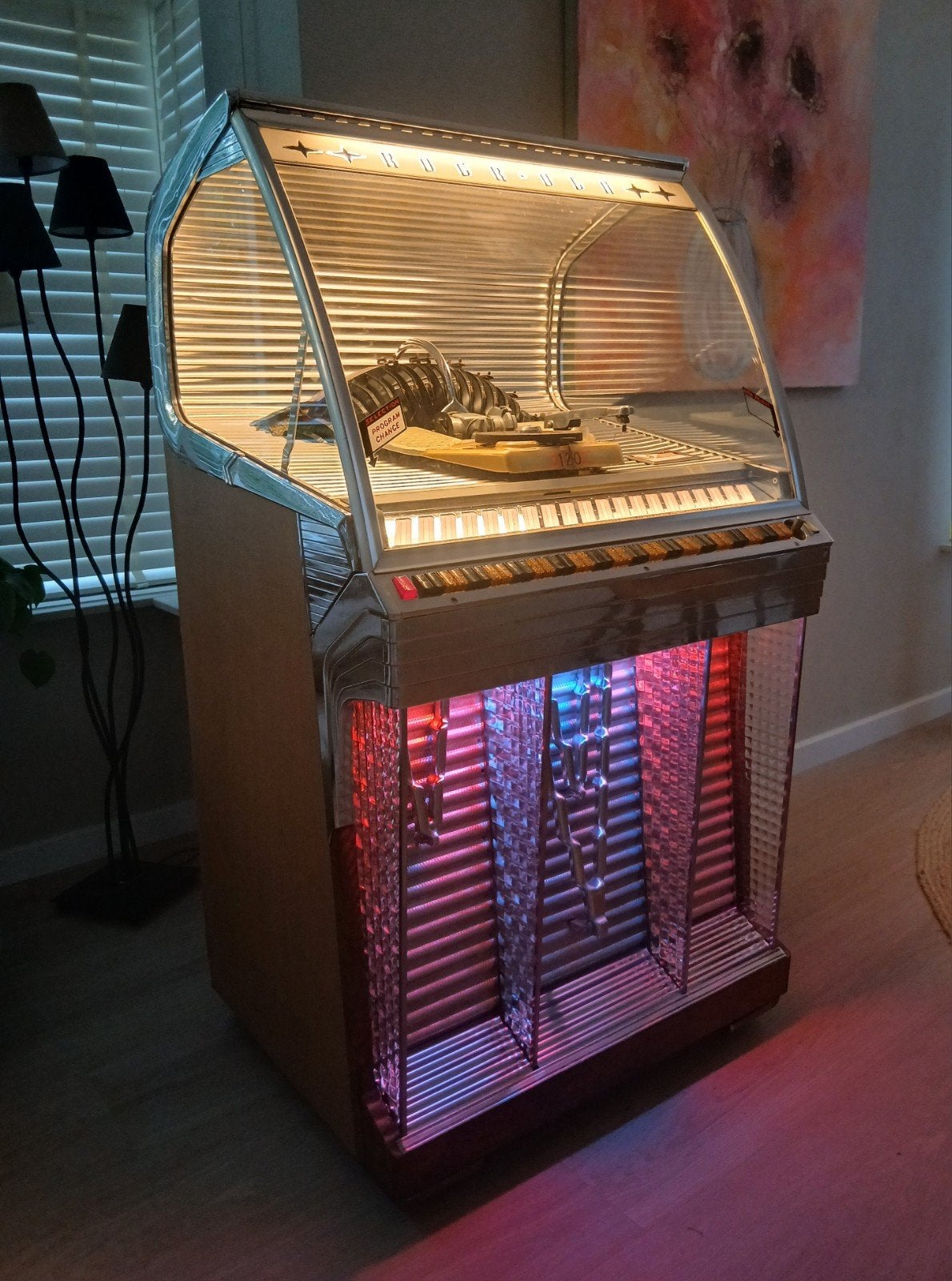 Mooie Rockola 1448 " IJspegeltje", Verzamelen, Automaten | Jukeboxen, Ophalen, Gebruikt, 1950 tot 1960, Rock Ola