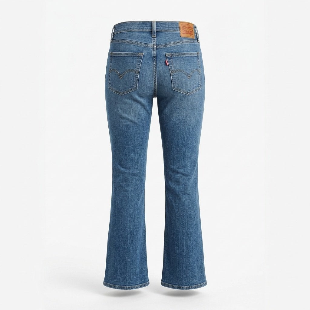 RT-0185 Levi's 725 High Rise Bootcut jeans dames W31, Blauw, Ophalen of Verzenden, Zo goed als nieuw, W30 - W32 (confectie 38/40)