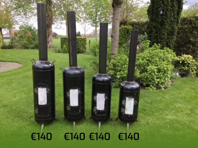 Vuurton terraskachel tuinkachel houtkachel terrasverwarmer, Tuin en Terras, Tuinhaarden, Ophalen, Nieuw
