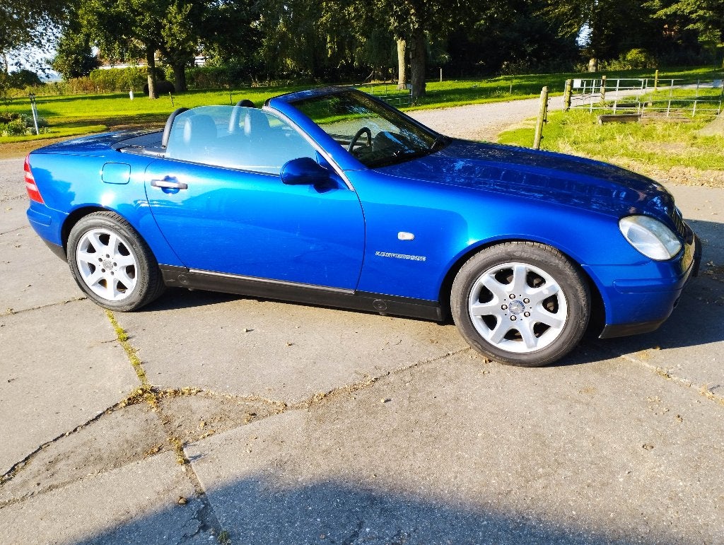 Mercedes-Benz SLK 2.3 Slk230 Kompr Roadster AUT 1997 Blauw, Automaat, Metallic lak, Achterwielaandrijving, Zwart