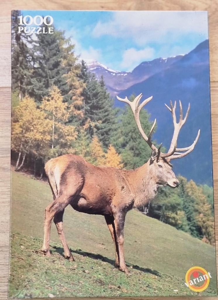Hertenpuzzel 1000 stukjes - Variant, Hobby en Vrije tijd, Denksport en Puzzels, Ophalen of Verzenden, 500 t/m 1500 stukjes, Gebruikt