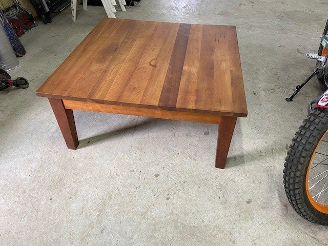 salontafel, Huis en Inrichting, Ophalen, Gebruikt, Vierkant, Kersenhout
