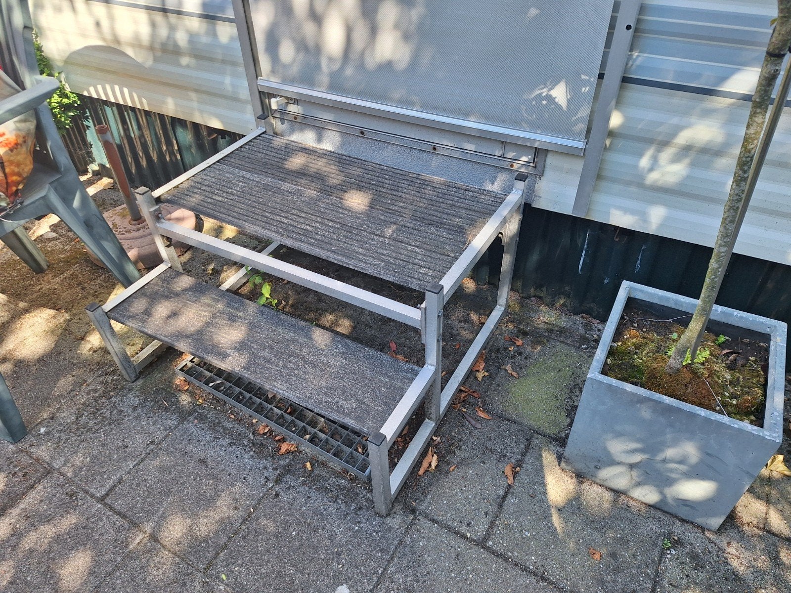 caravan trap 1 alu  andere rvs, Ophalen