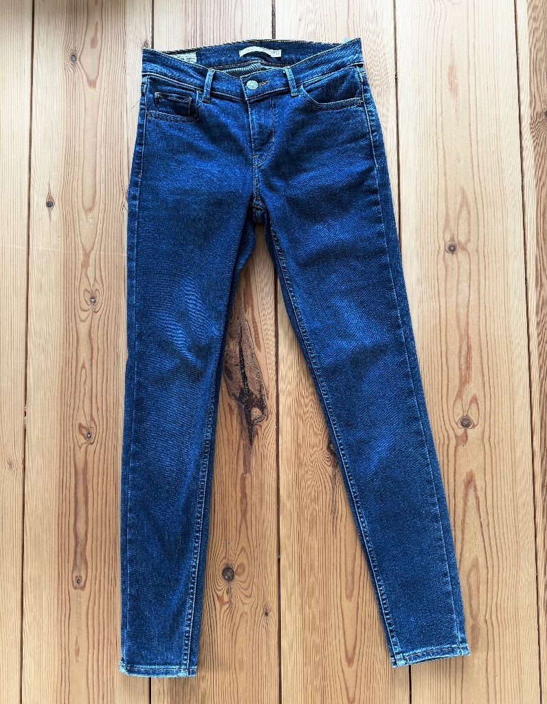 Levi's Jeans Spijkerbroek - 710 Super Skinny - W26 L28, Blauw, Ophalen of Verzenden, Zo goed als nieuw, W27 (confectie 34) of kleiner