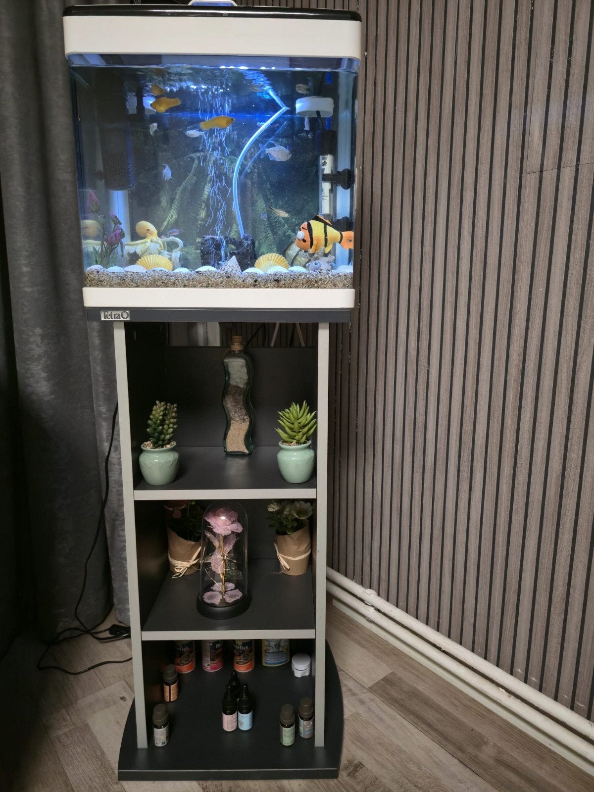 Compleet aquarium Superfish met kast Tetra, Ophalen, Zo goed als nieuw, Leeg aquarium