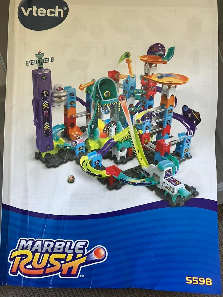 Vtech knikkerbaan marble rush, 1 speler, Zo goed als nieuw, Vanaf 3 jaar, Ophalen