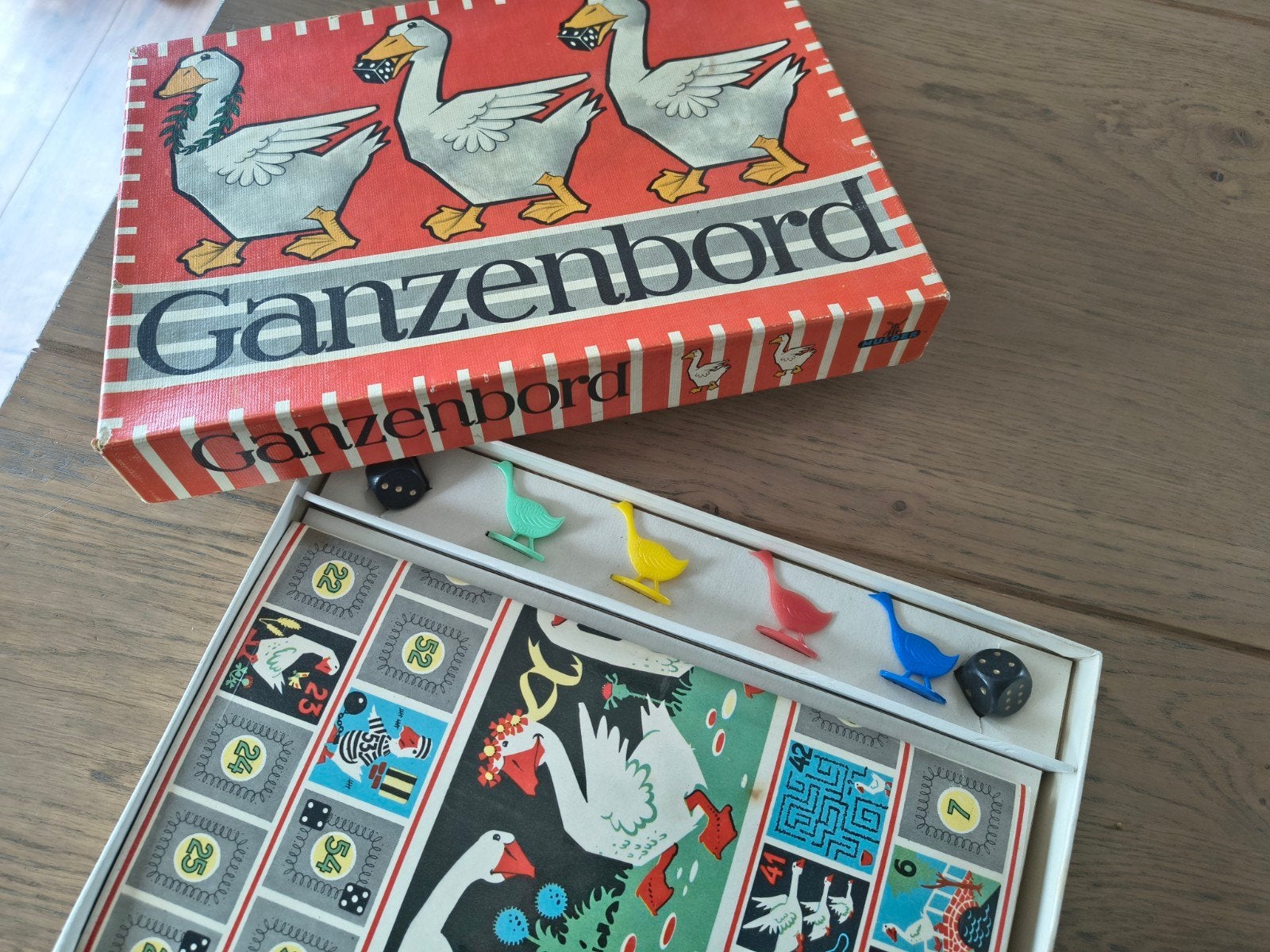 Vintage Ganzenbord spel - Compleet en in goede staat