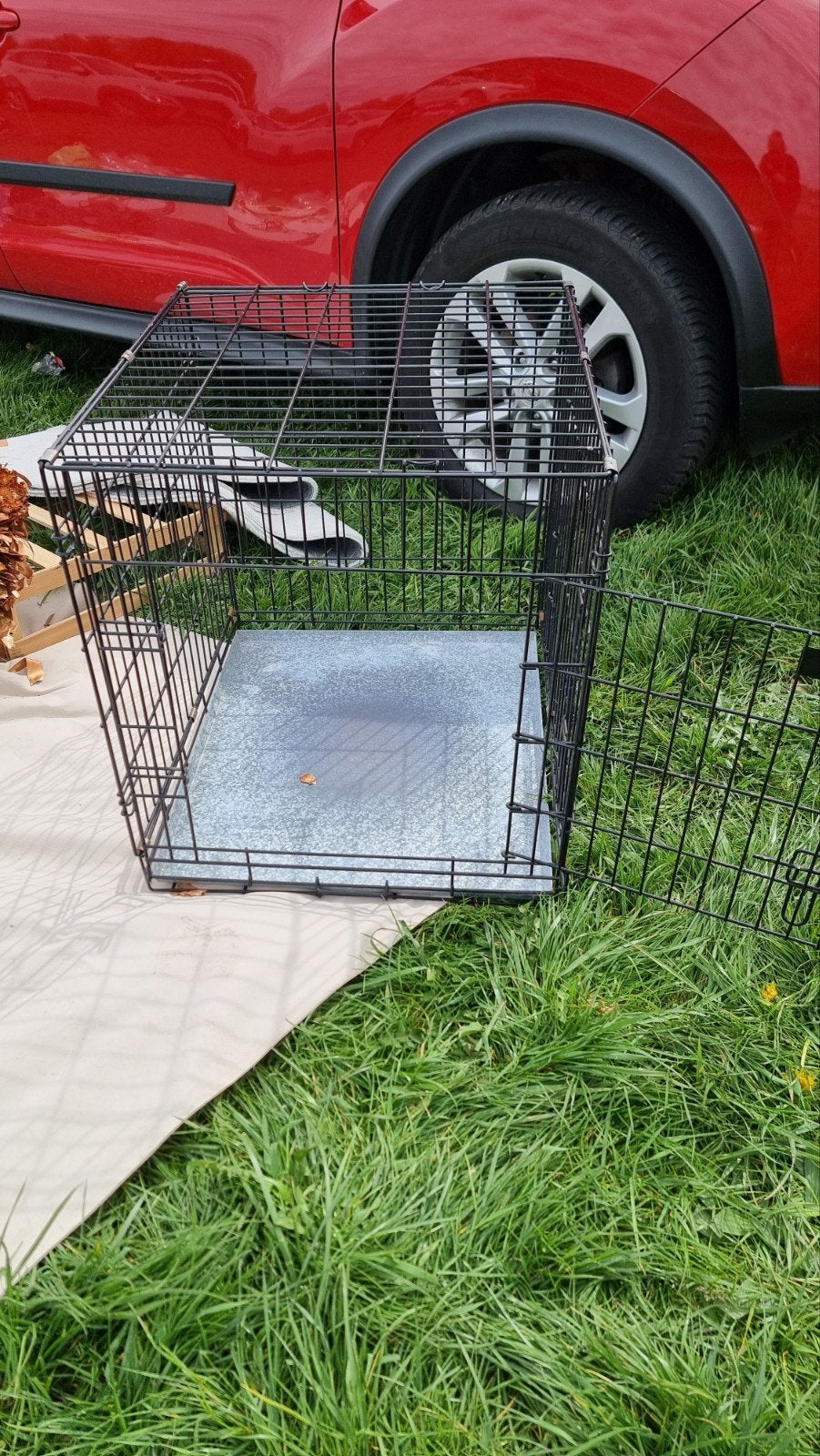 honden bench zwart, Ophalen, Zo goed als nieuw