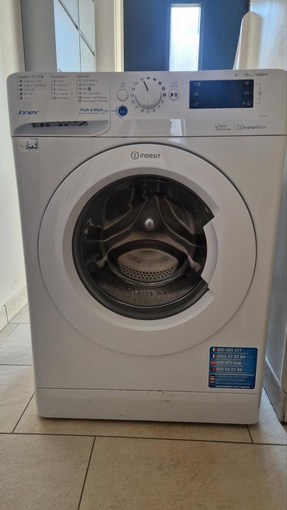Indesit wasmachine 10kg 1400 toeren, Witgoed en Apparatuur, Wasmachines, Ophalen of Verzenden