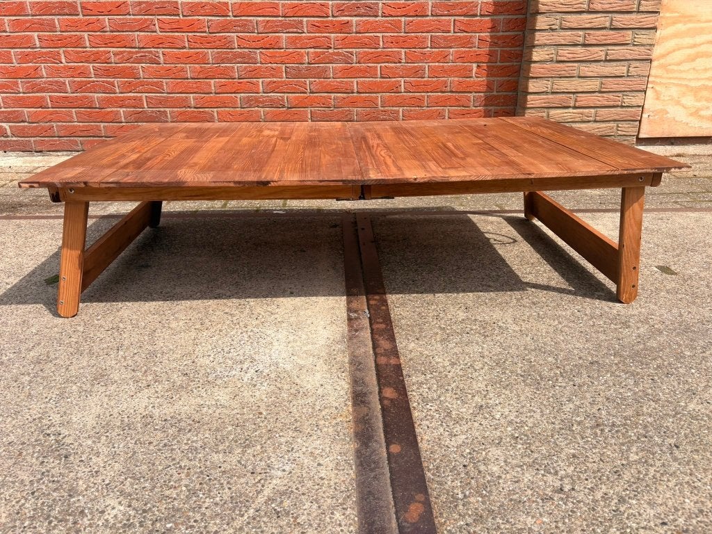 Campingtafel inklapbaar – Houten lage tafel | 120 x 75 cm, Caravans en Kamperen, Kampeermeubelen, Ophalen of Verzenden, Zo goed als nieuw