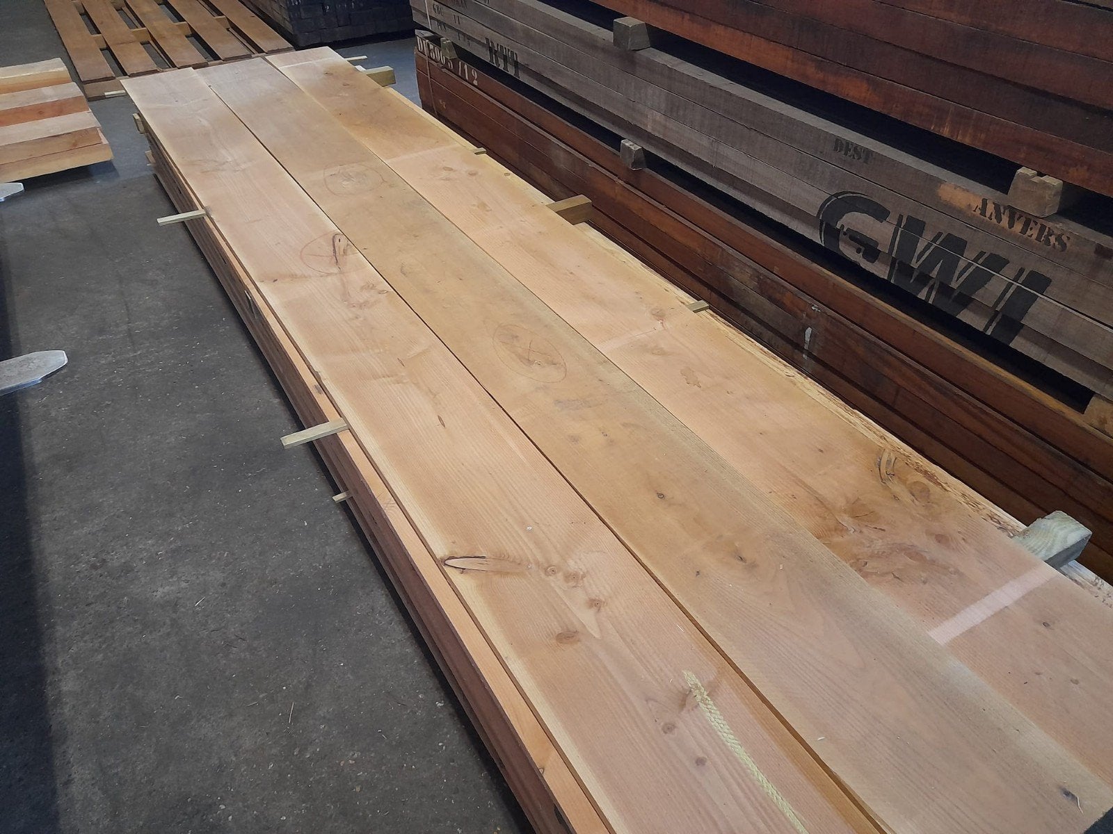 B-keus douglas planken, steigerplanken, planken 30 cm breed, Tuin en Terras, Ophalen, Nieuw, 250 cm of meer, Planken