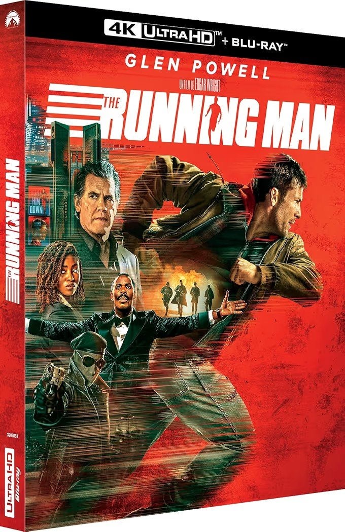 The Running Man 2025 4K UHD Blu-Ray FR (Geseald) Slip, Cd's en Dvd's, Blu-ray, Ophalen of Verzenden, Nieuw in verpakking, 4K Ultra HD Blu-ray