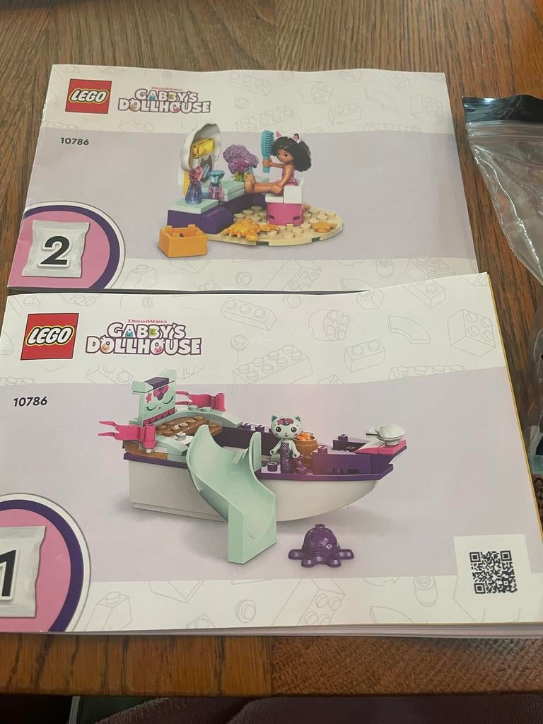 LEGO Gabby's Poppenhuis 10786 - Gabby’s boot en meerminkat, Ophalen of Verzenden, Zo goed als nieuw, Overige merken
