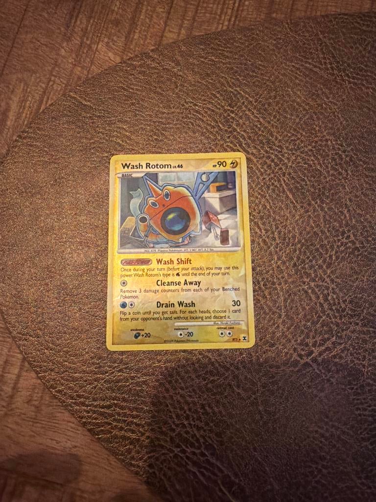 Pokémon Kaart - Wash Rotom LV.46, Ophalen of Verzenden, Zo goed als nieuw, Losse kaart