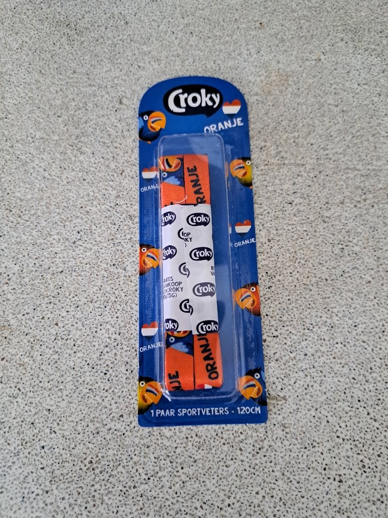 Croky oranje veters 120cm ***NieuW ***, Ophalen of Verzenden, Nieuw, Schoenen, Croky