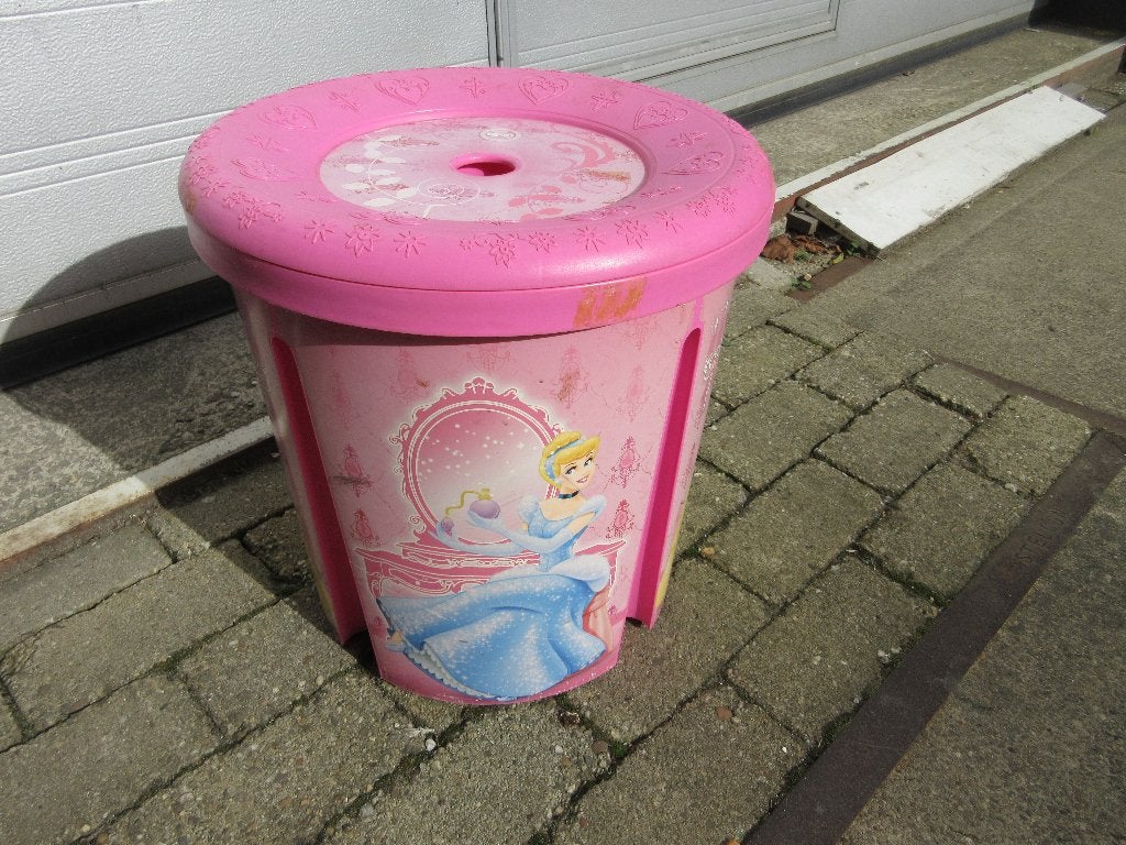 Disney Princess opbergton - prullenbak, Ophalen, Gebruikt