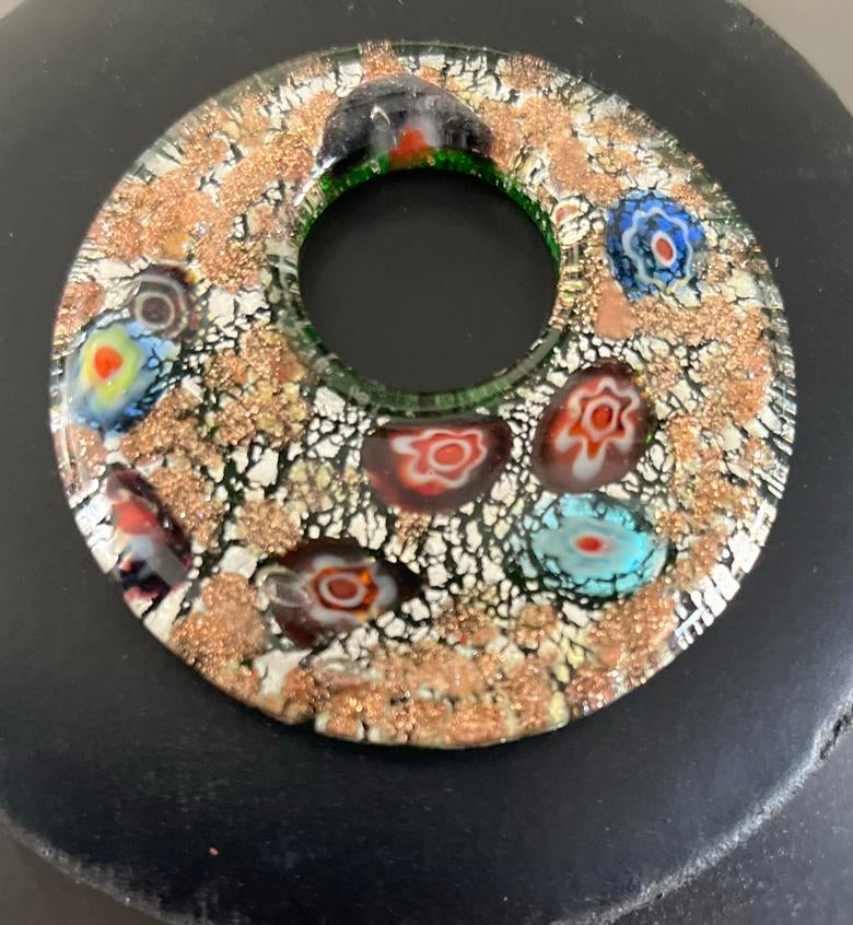 Millefiori Glas Hanger - Uniek Design, Overige kleuren, Glas of Kristal, Ophalen of Verzenden, Zo goed als nieuw