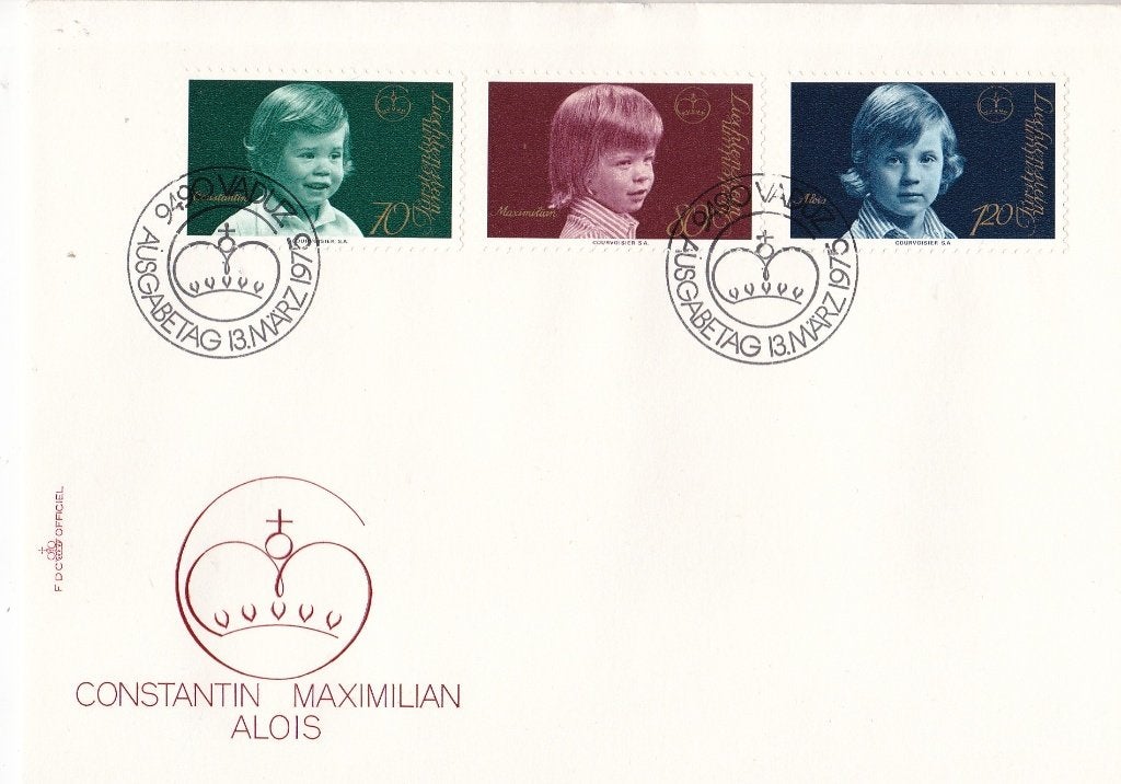 Liechtenstein FDC–Bildnisse aus dem Fürstenhaus (I)-M620-622, Postzegels en Munten, Postzegels | Eerstedagenveloppen, Verzenden