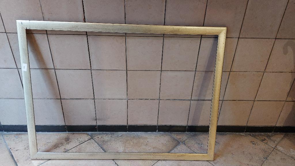 Grote lijst zilverkleurig 70 x 104, Ophalen, 50 tot 75 cm, Zo goed als nieuw, 100 tot 125 cm