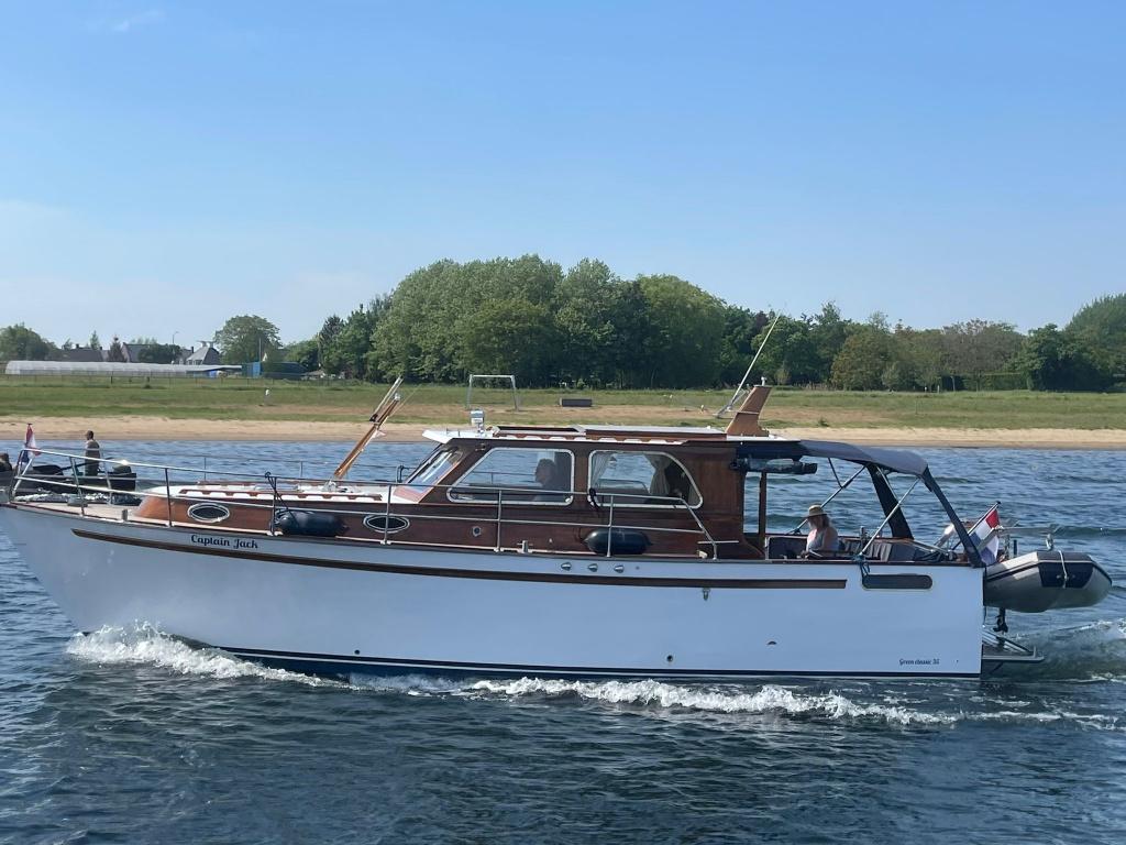2015 retro motorboot, Watersport en Boten, Ophalen, Overige materialen, Gebruikt, Diesel