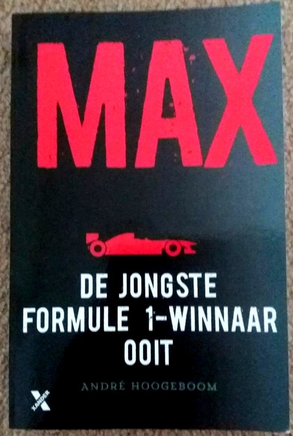 Boek 'Max Verstappen' de jongste Formule 1-winnaar ooit', Personen, Ophalen of Verzenden, Zo goed als nieuw, André Hoogeboom