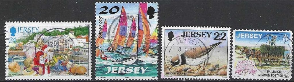 Jersey 87, Ophalen of Verzenden, Gestempeld