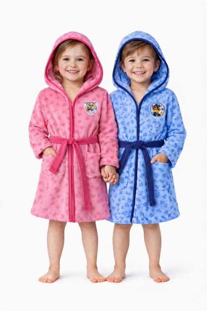Partij roze en blauwe Paw Patrol badjassen, Nacht- of Onderkleding, NHP International, Sales@nhp-international.com, Jongen of Meisje