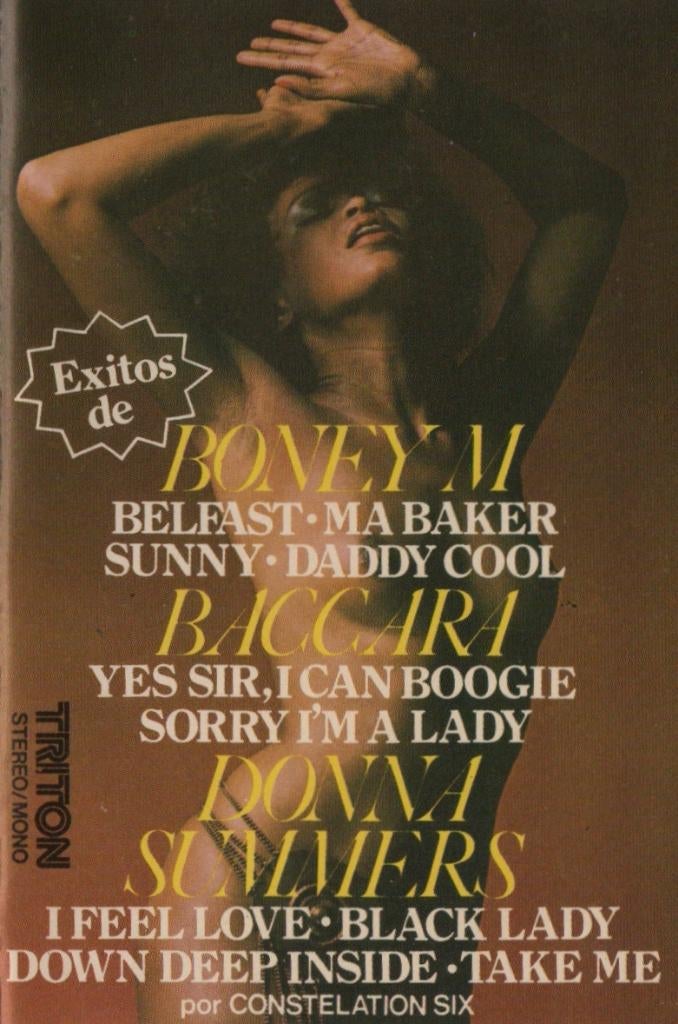 Cassettebandje Éxitos de Boney M/Baccara/Donna Summer, Cd's en Dvd's, Cassettebandjes, Gebruikt, Pop, 1 bandje, Ophalen of Verzenden