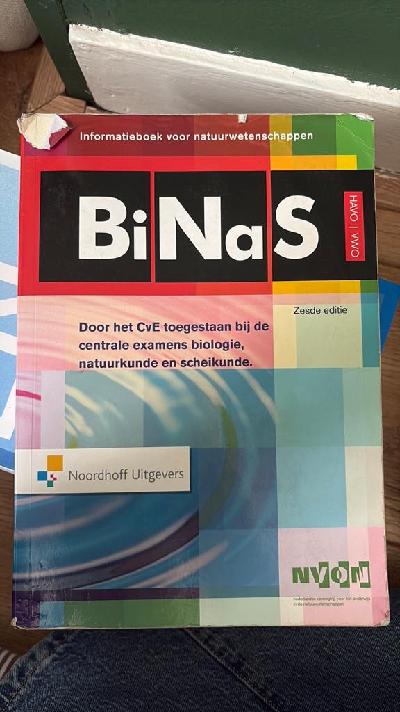 GRATIS BiNaS Zesde Editie - Natuurwetenschappen, Boeken, Studieboeken en Cursussen, Ophalen, Beta, Gelezen, Niet van toepassing