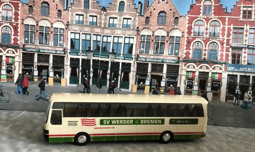 Werber Bremen touringcar  Setra Herpa  HO, Ophalen of Verzenden, Nieuw, Bus of Vrachtwagen, Herpa