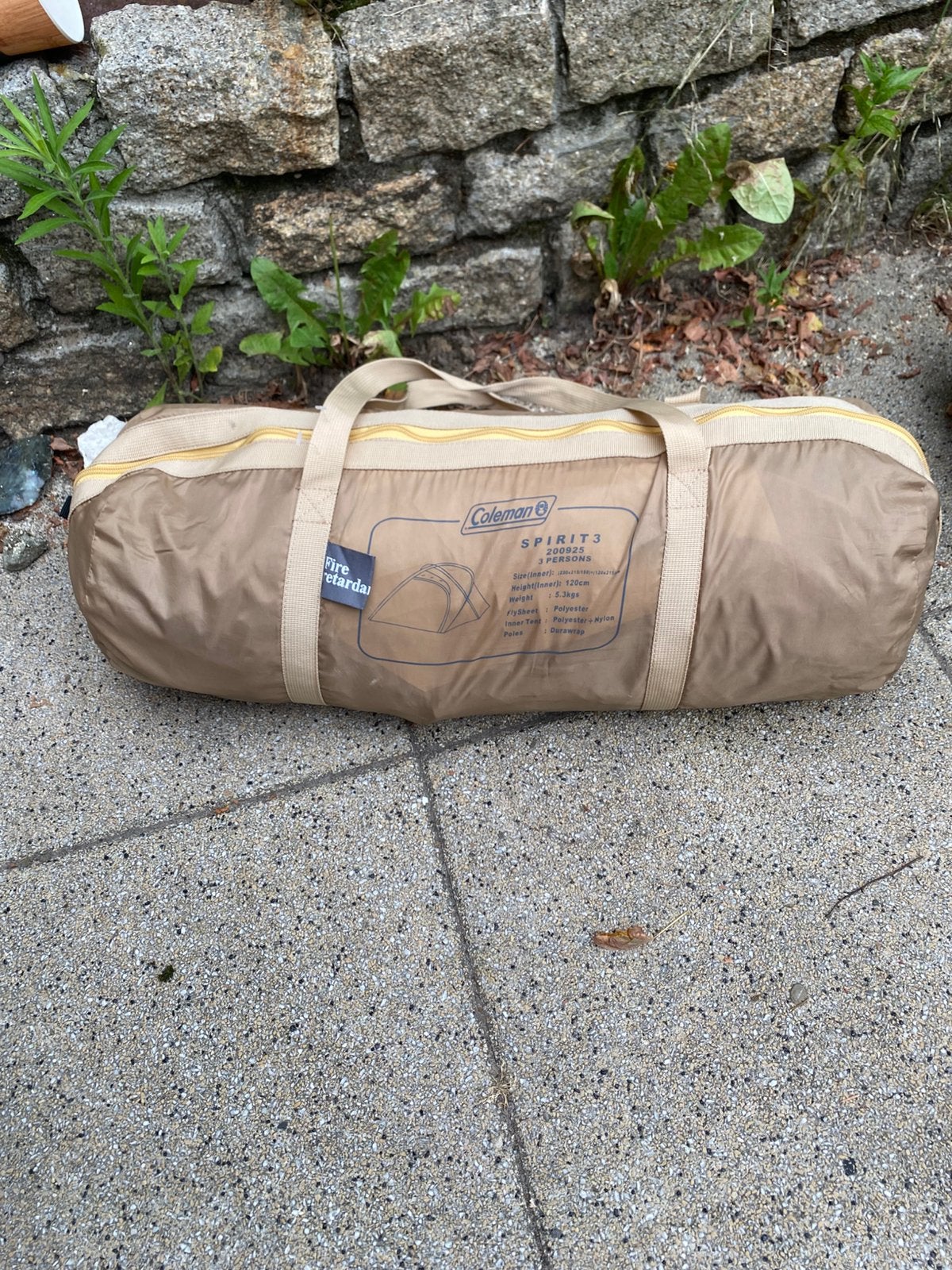 Coleman Spirit 3 tent, Ophalen
