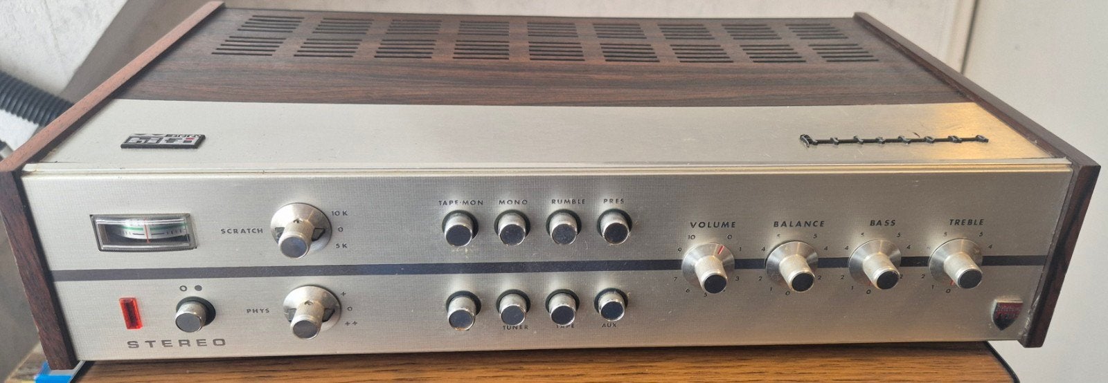 Vintage Philips 22RH590 Stereo Versterker, Overige merken, Gebruikt, Ophalen of Verzenden, Minder dan 60 watt