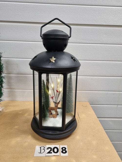 B208 kerst lantaarn met verlichting, Diversen, Ophalen of Verzenden, 'T Olde Gre-j, Info@toldegrej.nl, Endepoelstraat 20f Didam