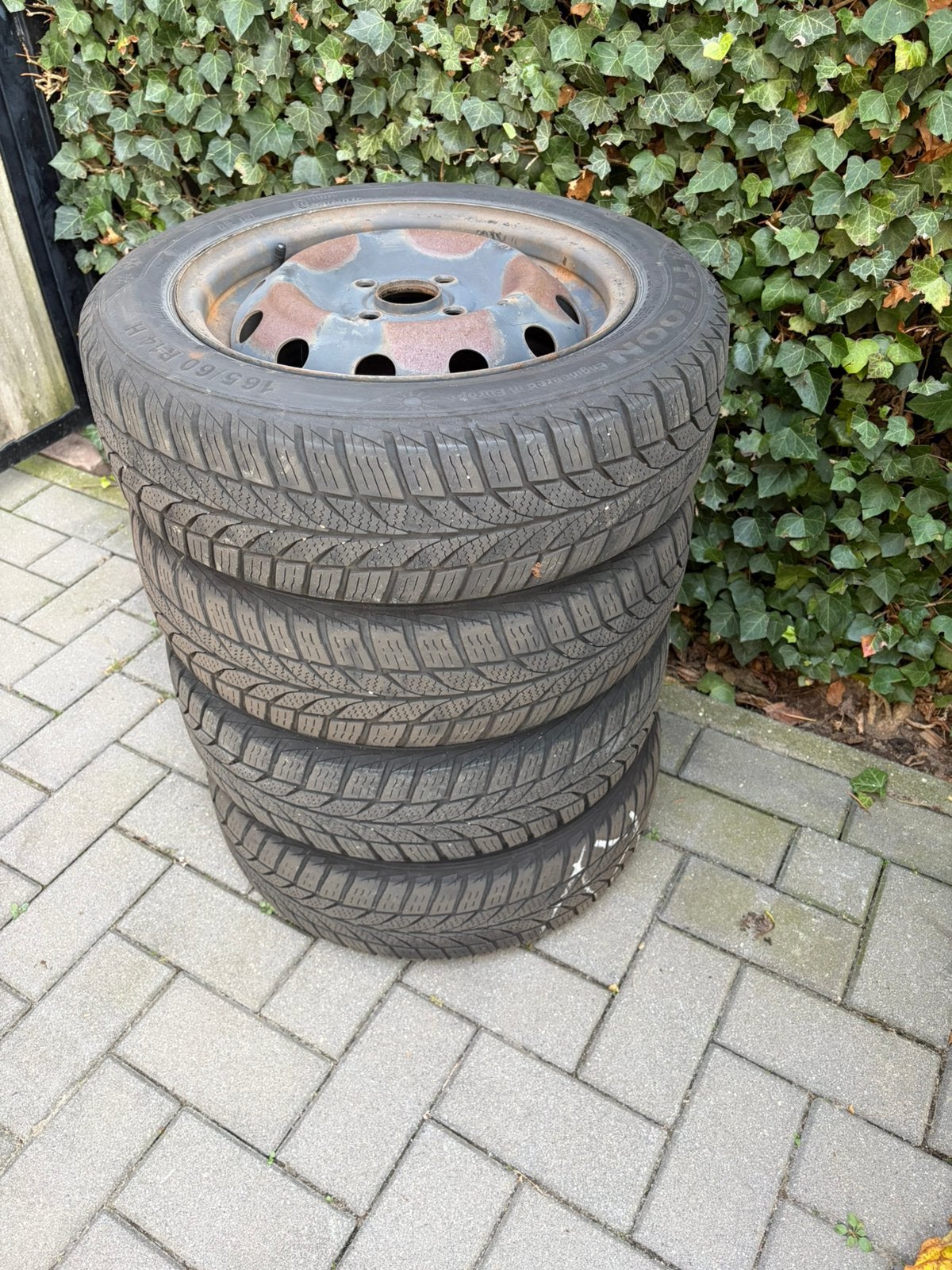 4 stalen velgen Kia Picanto TA 2011-, Auto diversen, Ophalen, Gebruikt