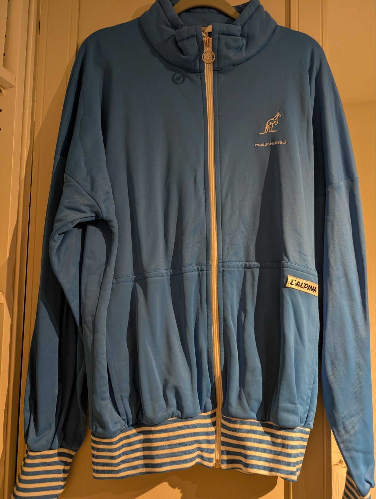 Australian jasje ronde hanger vintage, Maat 52/54 (L), Blauw, Ophalen of Verzenden, Zo goed als nieuw