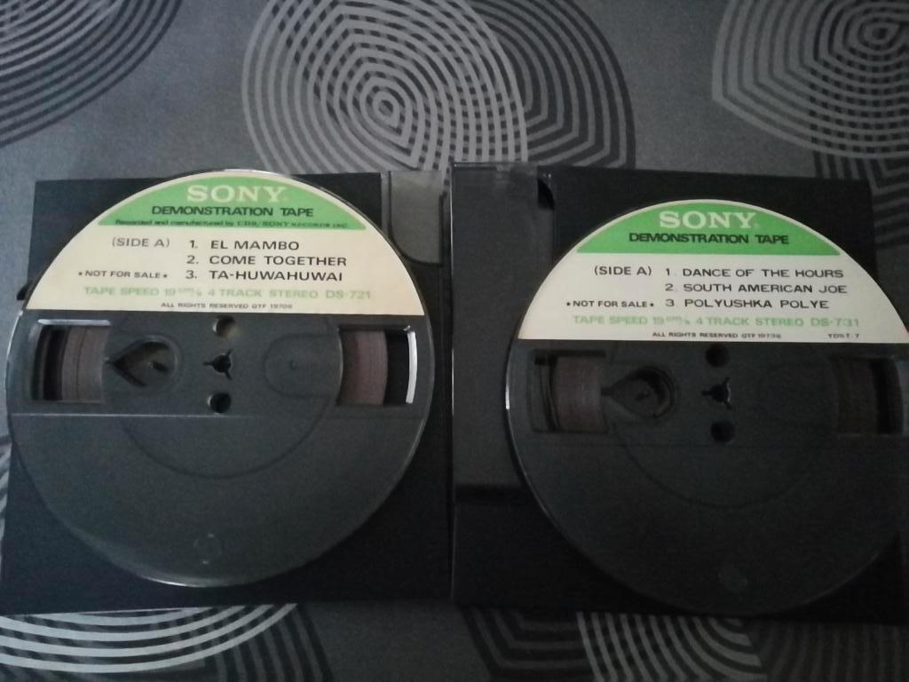 3 X Sony demonstration tape jaren '70, Ophalen of Verzenden, Bandrecorder