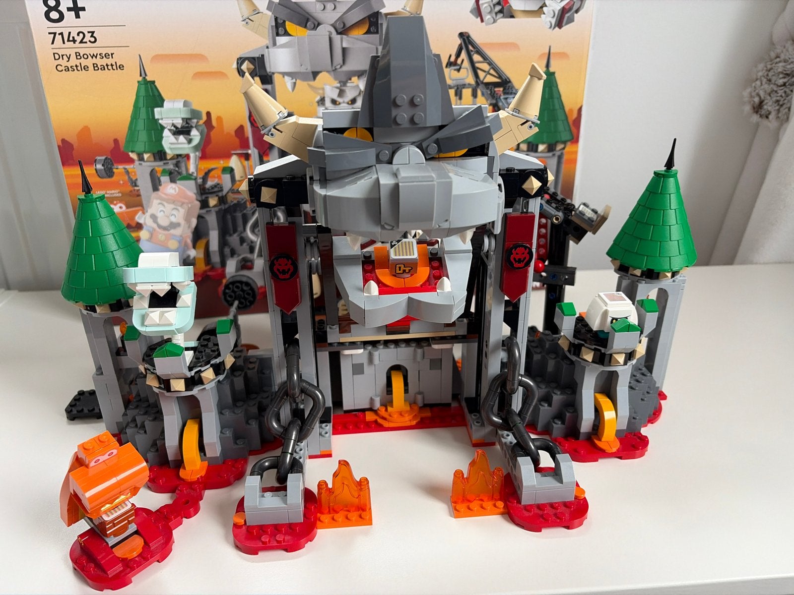 Lego Super Mario 71423 Dry Bowser Kasteelgevecht, Kinderen en Baby's, Lego, Ophalen of Verzenden, Zo goed als nieuw, Compleet