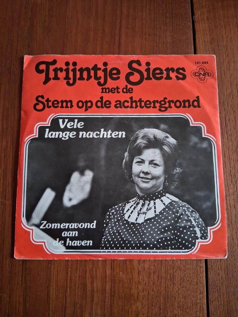 Trijntje Siers - Vele Lange Nachten / Zomeravond., Gebruikt, Originele persing, 7 inch, Single