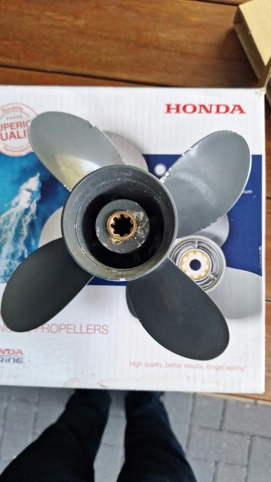 Honda buitenboordmotor propeller 9-1/4x10 inch, Ophalen of Verzenden, Gebruikt, Motor en Techniek