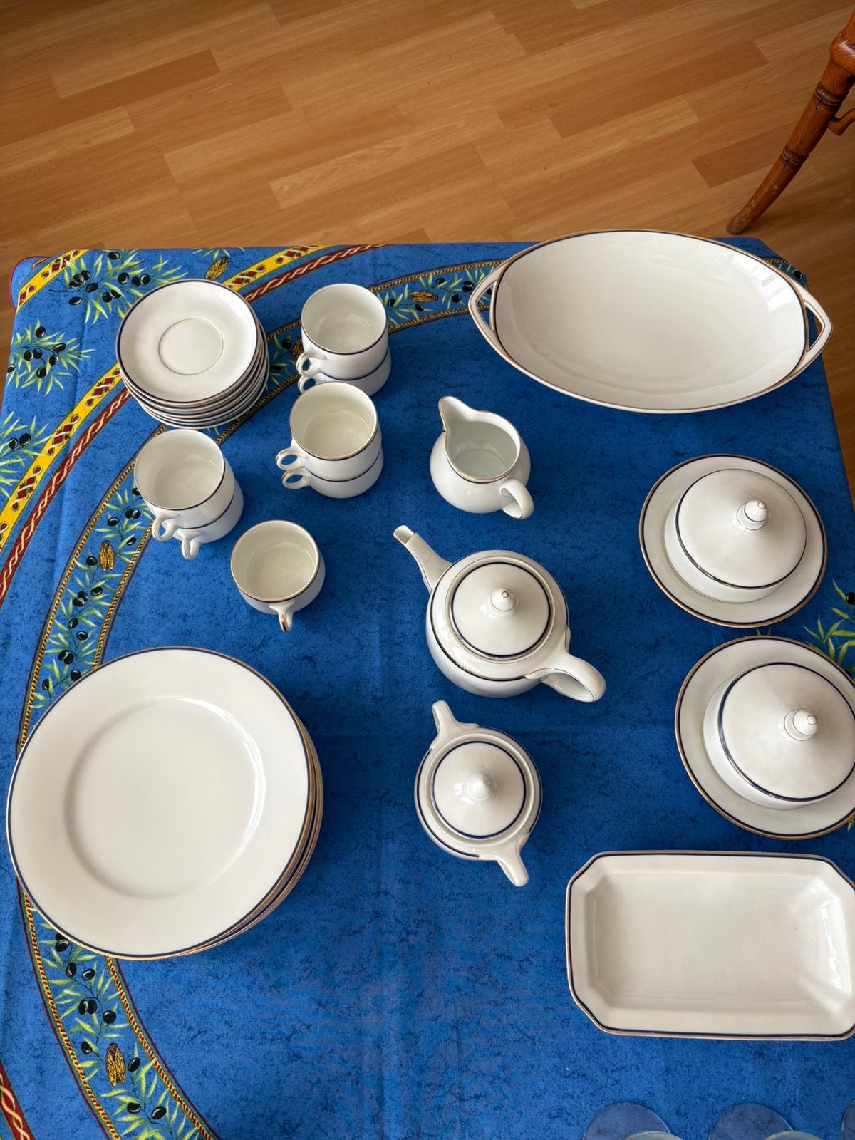 Vintage Rosenthal Aida ontbijtservies te koop, Ophalen, Porselein, Overige stijlen