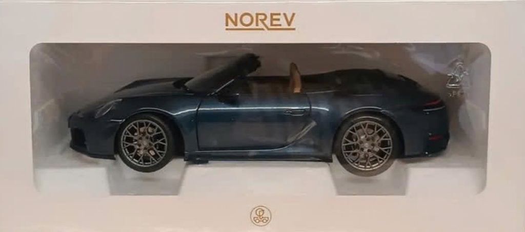Porsche 911 Carrera Cabrio '25 Blauwv 1/18 NOREV ref. 187180, Hobby en Vrije tijd, Modelauto's | 1:18, Verzenden, Nieuw, Auto