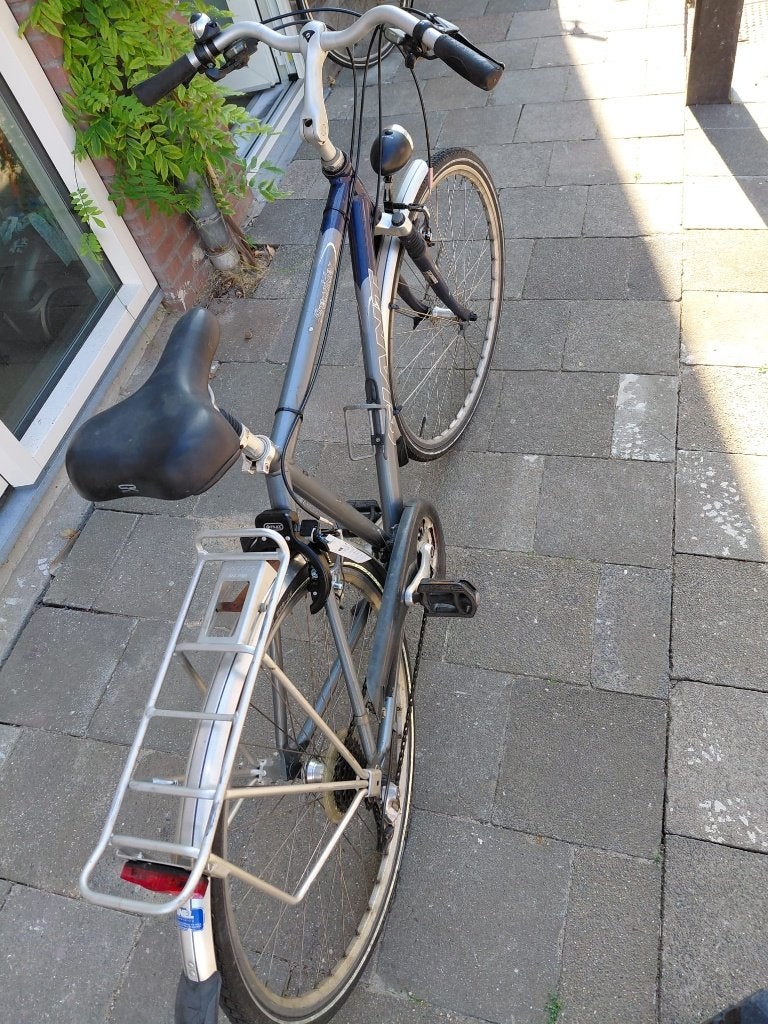 herenfiets Giant Freerider 2x8 versnellingen 54cm frame, Ophalen, Gebruikt, Velgrem, Versnellingen