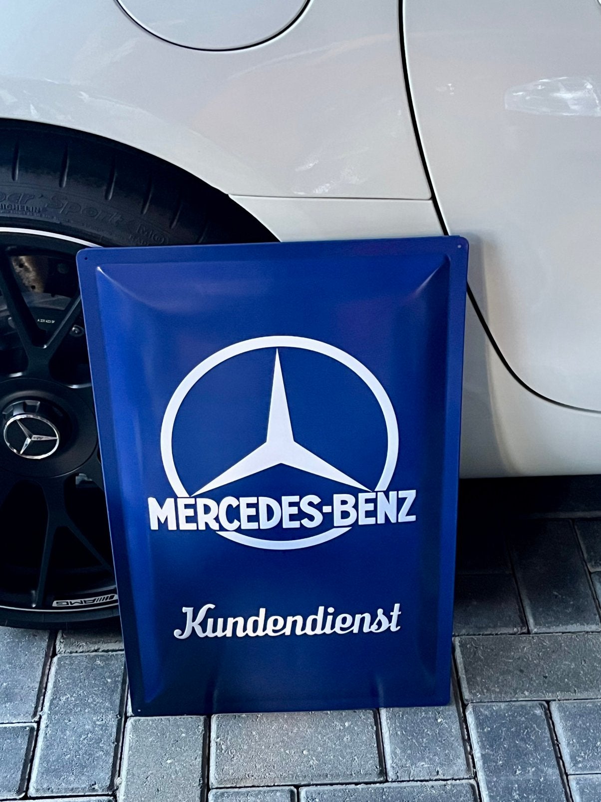 Mercedes Benz reclame bord, Ophalen of Verzenden, Zo goed als nieuw